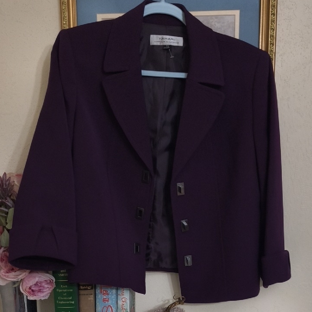 Chic Purple Women's Blazer/Jacket Career Party Formal Office - Picture 10 of 12